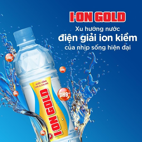 Nước ION GOLD 1 lít giúp chống lão hóa tốt