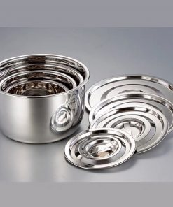 Alternative view of Bộ thố inox 5 cái có nắp