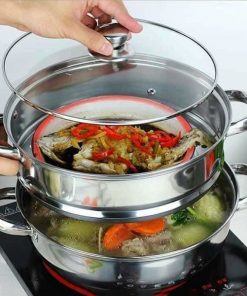 Alternative view of Nồi hấp Inox 2 tầng đa năng