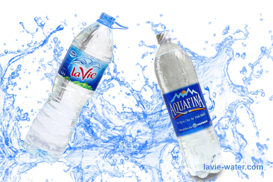 nuoc-lavie-va-aquafina-1 Khác biệt giữa nước khoáng Lavie và nước tinh khiết Aquafina là gì?